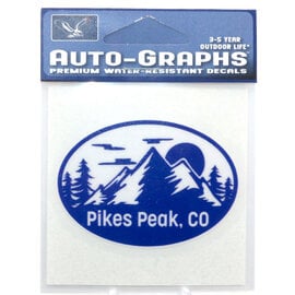 BRASS REMINDERS CO. STICKER-MINI WESTERN PIKES PEAK ARCH EURO