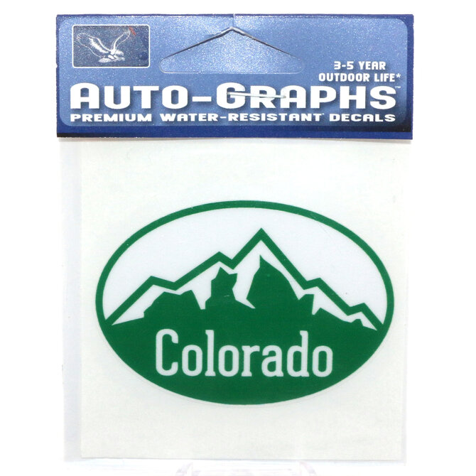 BRASS REMINDERS CO. STICKER-MINI GRN MOUNTAIN EURO CO
