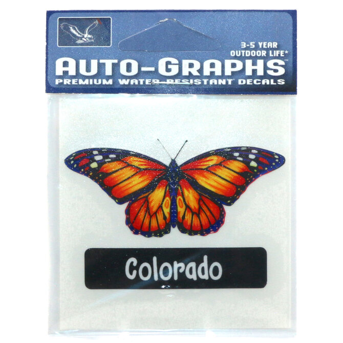 BRASS REMINDERS CO. STICKER-MINI MONARCH BFLY COMPOSITE CO
