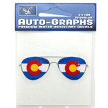 BRASS REMINDERS CO. STICKER-MINI SUNGLASSES CO FLAG