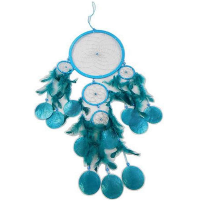BARRY OWEN INC Dreamcatcher - Turquoise Capiz/Feather