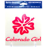 BRASS REMINDERS CO. STICKER-KC HIBISCUS COLORADO GIRL