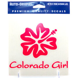 BRASS REMINDERS CO. STICKER-KC HIBISCUS COLORADO GIRL