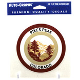 BRASS REMINDERS CO. STICKER-BROWNS WESTRN MOUNTAIN CIRCLE PP CO