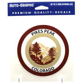 BRASS REMINDERS CO. STICKER-BROWNS WESTRN MOUNTAIN CIRCLE PP CO