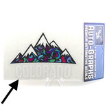 BRASS REMINDERS CO. STICKER-WAVE MOUNTAINS COLORADO ARCH
