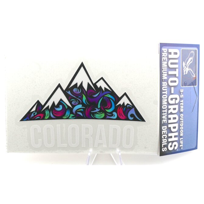 BRASS REMINDERS CO. STICKER-WAVE MOUNTAINS COLORADO ARCH