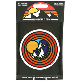 Atomicchild Llc Sticker - Circle Mountains