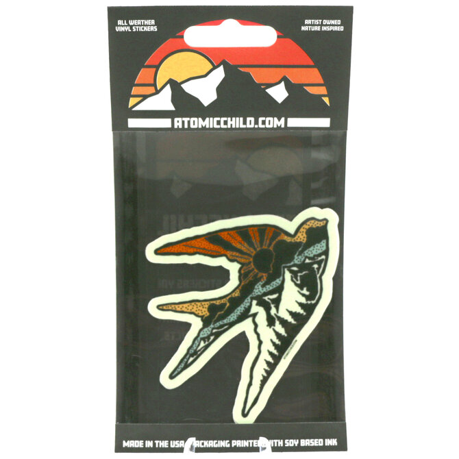 Atomicchild Llc Sticker - Sparrow Detailed