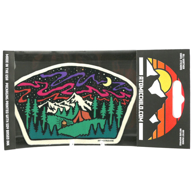 Atomicchild Llc Sticker - Midnight Campsite