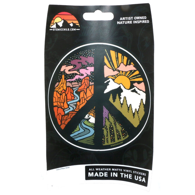 Atomicchild Llc Sticker - Circle of Peace