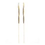 Rebel Designs Earring - 18KGP Double Skinny Elegant