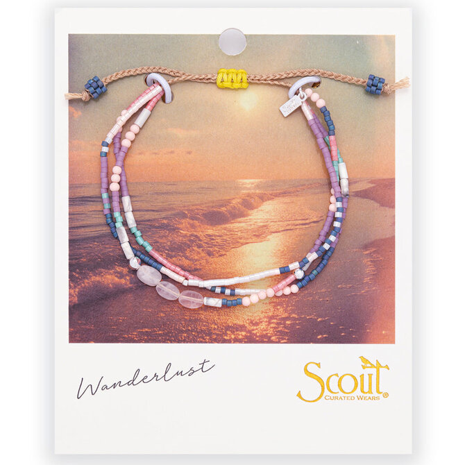 Scout Curated Wears Bracelet - Mixed Media/Heart/Rose Quartz/Silver