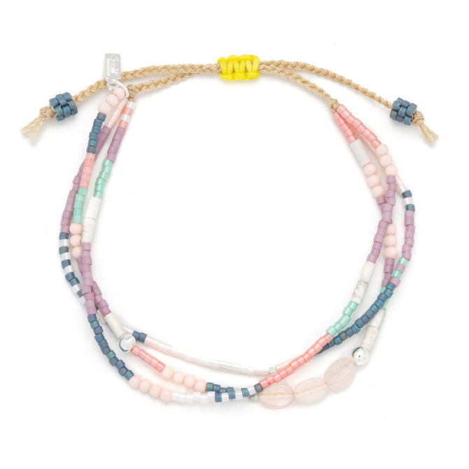 Scout Curated Wears Bracelet - Mixed Media/Heart/Rose Quartz/Silver