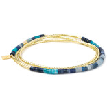 Scout Curated Wears Bracelet - Ombre Wrap Midnight/Gold