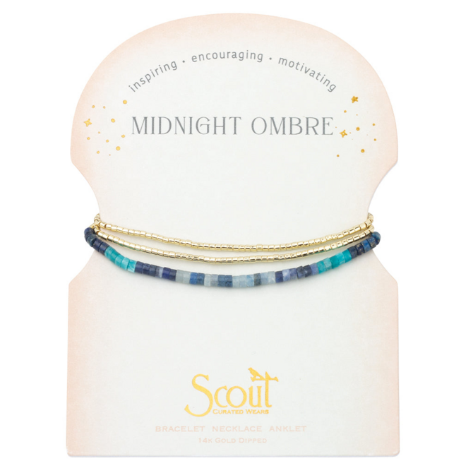 Scout Curated Wears Bracelet - Ombre Wrap Midnight/Gold
