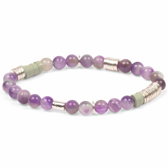 Scout Curated Wears Bracelet - Stacker/Amethyst