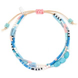 Scout Curated Wears Bracelet - Mixed Media/Sky/Turquoise/Silver