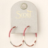 Scout Curated Wears Earring - Miyuki Small Hoop/Blush/Multi