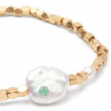 Scout Curated Wears Bracelet - Pearl/Courage/Gold