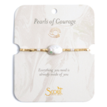 Scout Curated Wears Bracelet - Pearl/Courage/Gold