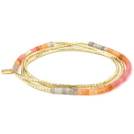 Scout Curated Wears Bracelet - Ombre Wrap Sunset/Gold