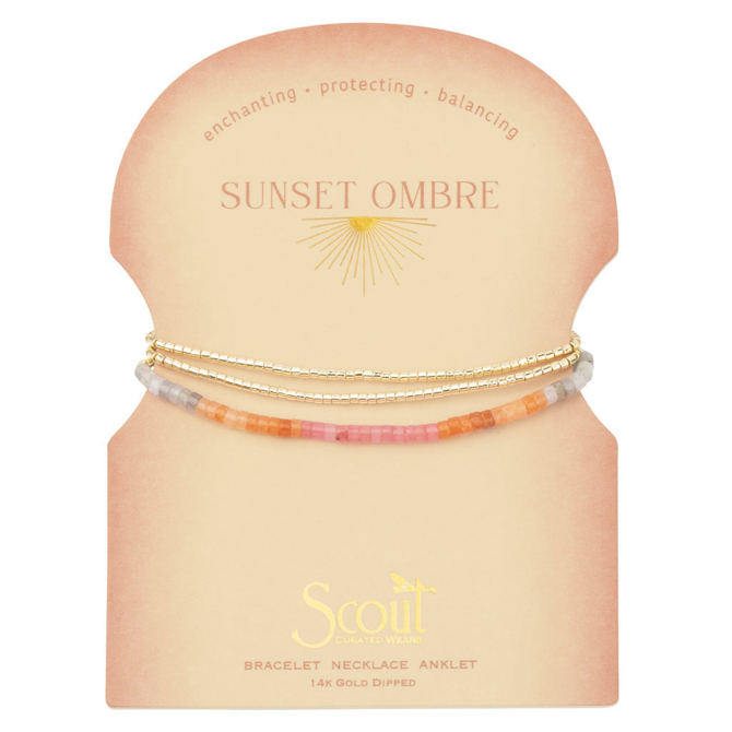 Scout Curated Wears Bracelet - Ombre Wrap Sunset/Gold