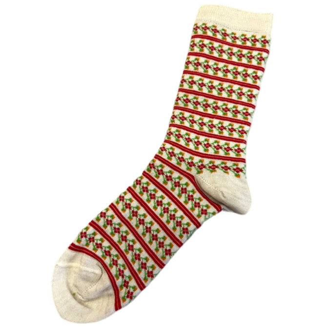 TEY-ART INC. Sock - Alpaca Bamboo Spring Buds Cream Medium