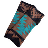 TEY-ART INC. Hand Warmer - Alpaca Blend Durango/Turquoise
