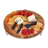 TRUEBRANDS Cheeseboard - Acacia Footed w/ Knife