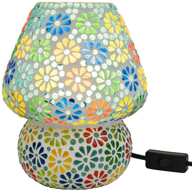 BENJAMIN INTERNATIONAL LAMP-MOSIAC GLASS 10"