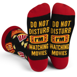 LAVLEY SOCKS-DO NOT DISTURB, WATCHING MOVIES