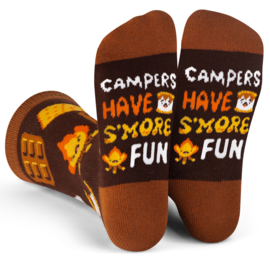 LAVLEY SOCKS-CAMPERS HAVE S'MORE FUN/KIDS