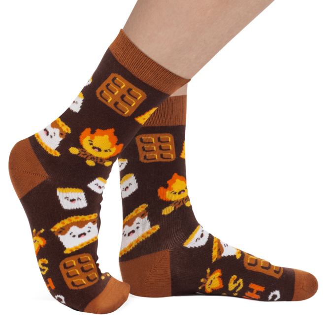 LAVLEY SOCKS-CAMPERS HAVE S'MORE FUN/KIDS