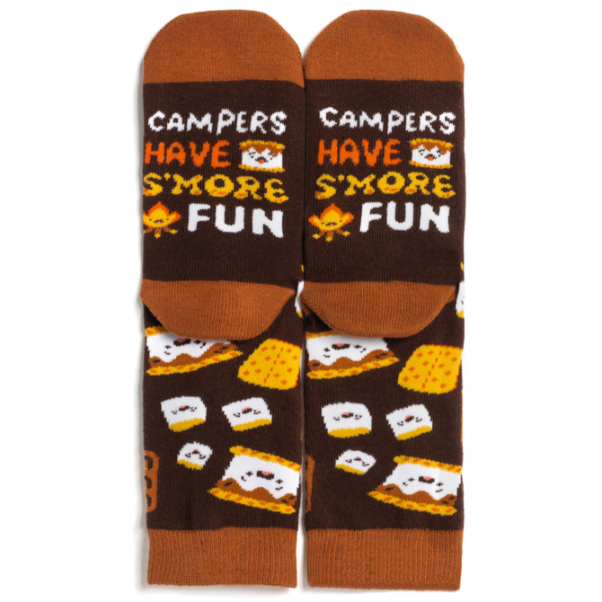LAVLEY SOCKS-CAMPERS HAVE S'MORE FUN/KIDS