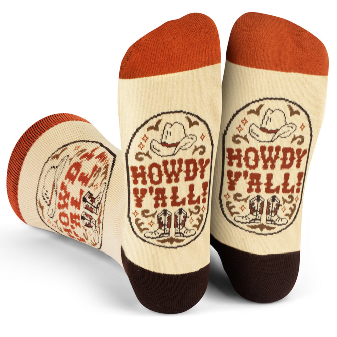 LAVLEY SOCKS-HOWDY Y'ALL