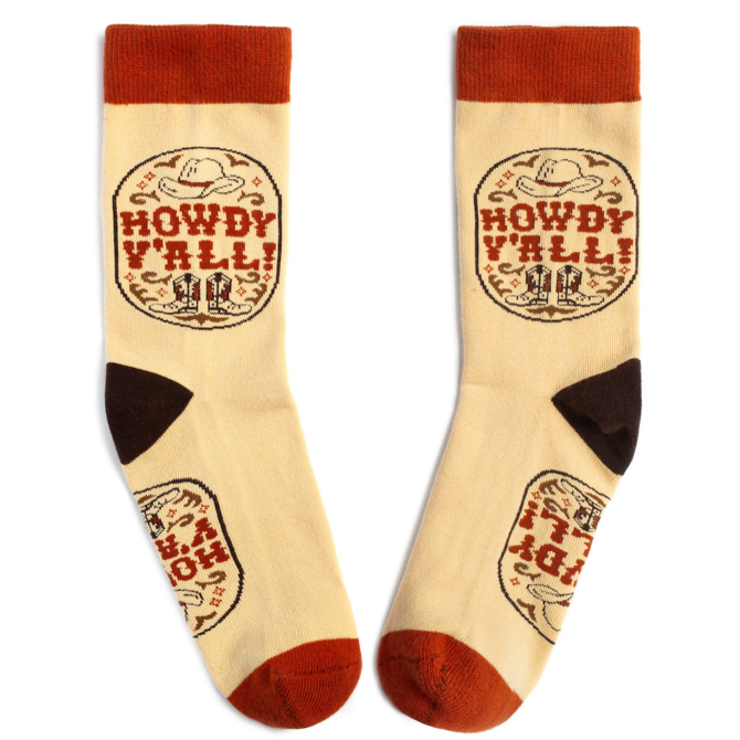 LAVLEY SOCKS-HOWDY Y'ALL