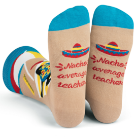 LAVLEY SOCKS-NACHO AVERAGE TEACHER