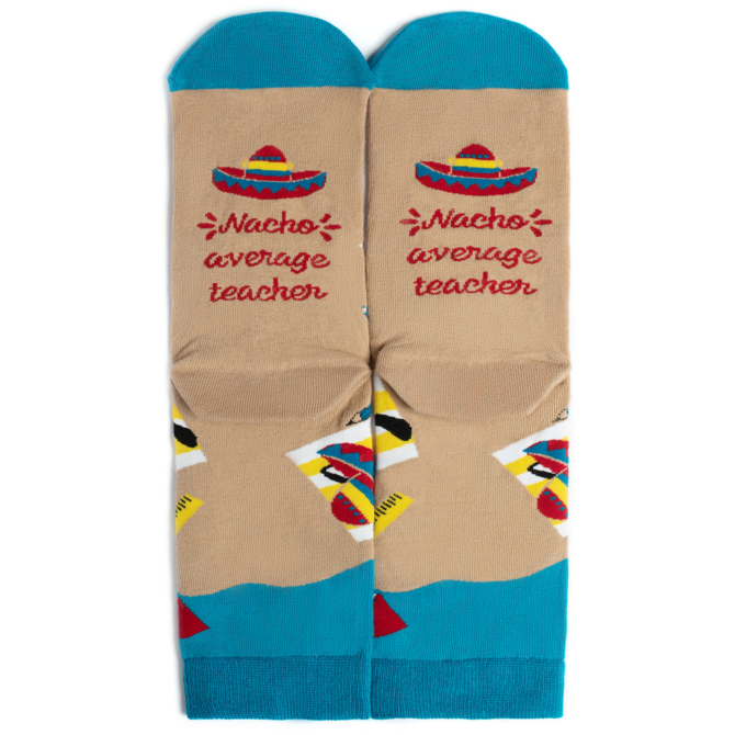 LAVLEY SOCKS-NACHO AVERAGE TEACHER
