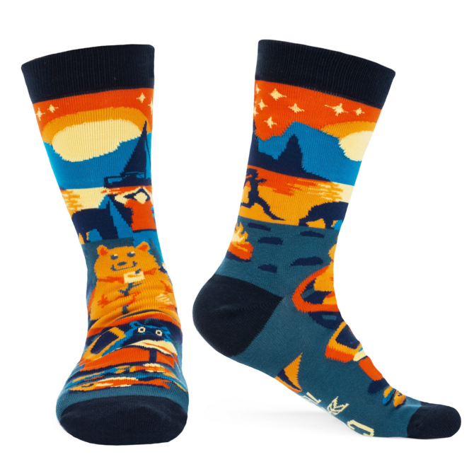 LAVLEY SOCKSM-CAMPING IS IN TENTS