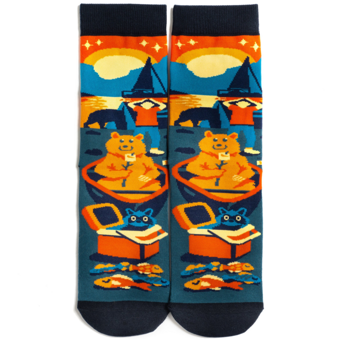 LAVLEY SOCKSM-CAMPING IS IN TENTS