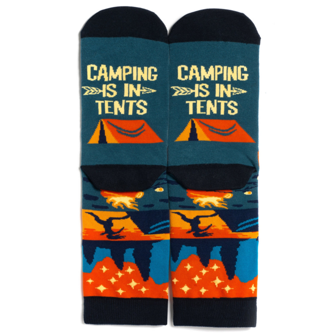 LAVLEY SOCKSM-CAMPING IS IN TENTS