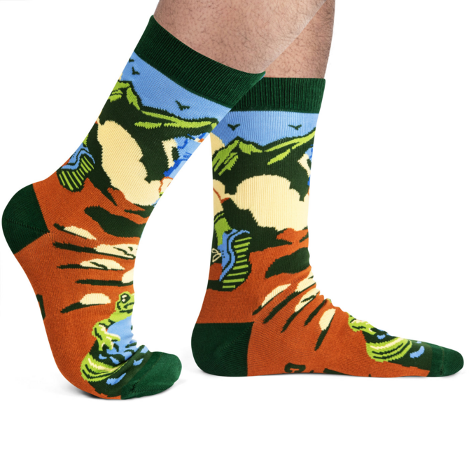 LAVLEY SOCKSM-RISE AND CLIMB GRN