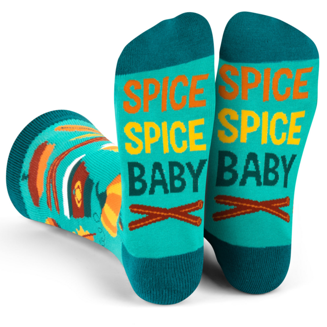 LAVLEY SOCKSM-SPICE SPICE BABY (PUMPKINS/FALL)