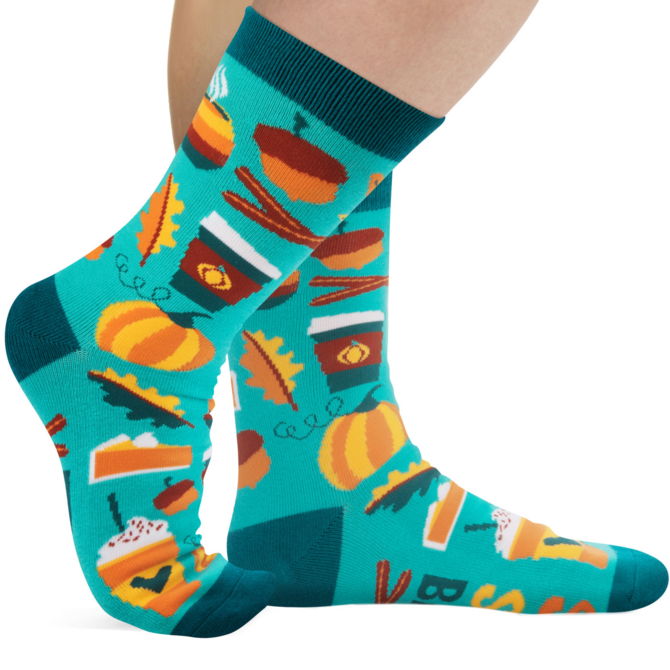 LAVLEY SOCKSM-SPICE SPICE BABY (PUMPKINS/FALL)