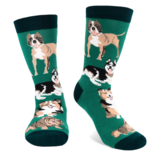 LAVLEY SOCKSM-I'D RATHER BE WITH DOG GRN