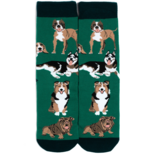 LAVLEY SOCKSM-I'D RATHER BE WITH DOG GRN