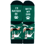 LAVLEY SOCKSM-I'D RATHER BE WITH DOG GRN