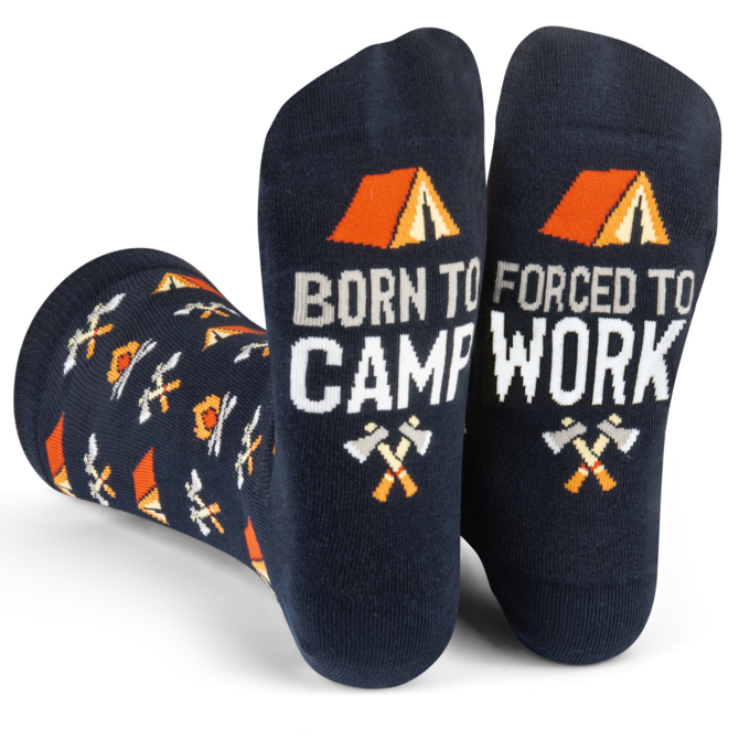 LAVLEY SOCKS-BORN TO CAMP, FORCED TO WORK
