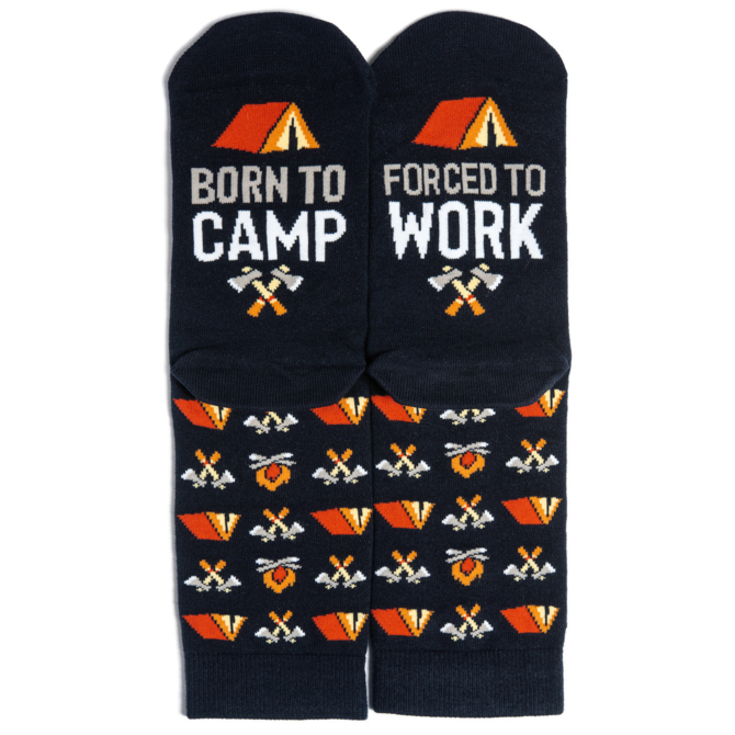 LAVLEY SOCKS-BORN TO CAMP, FORCED TO WORK